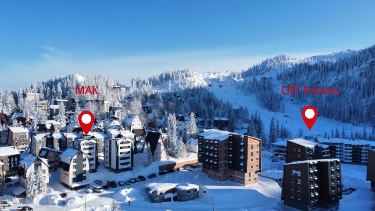 Apartman Mak Jahorina lokacija